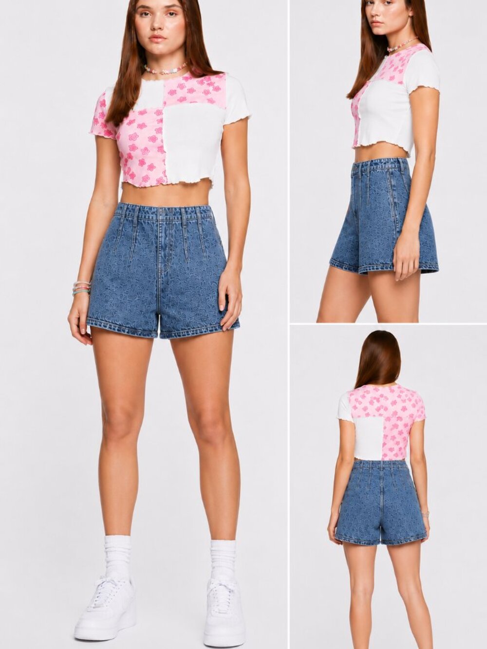 Forever 21 High Waist Acid Wash Medium Denim Shorts Blue Size 28 Vintage Y2K NWT